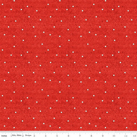 Nicholas - Snow Dot Texture, Red