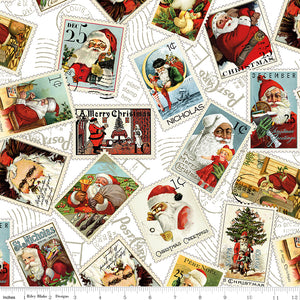 Nicholas - Santa Stamps, White