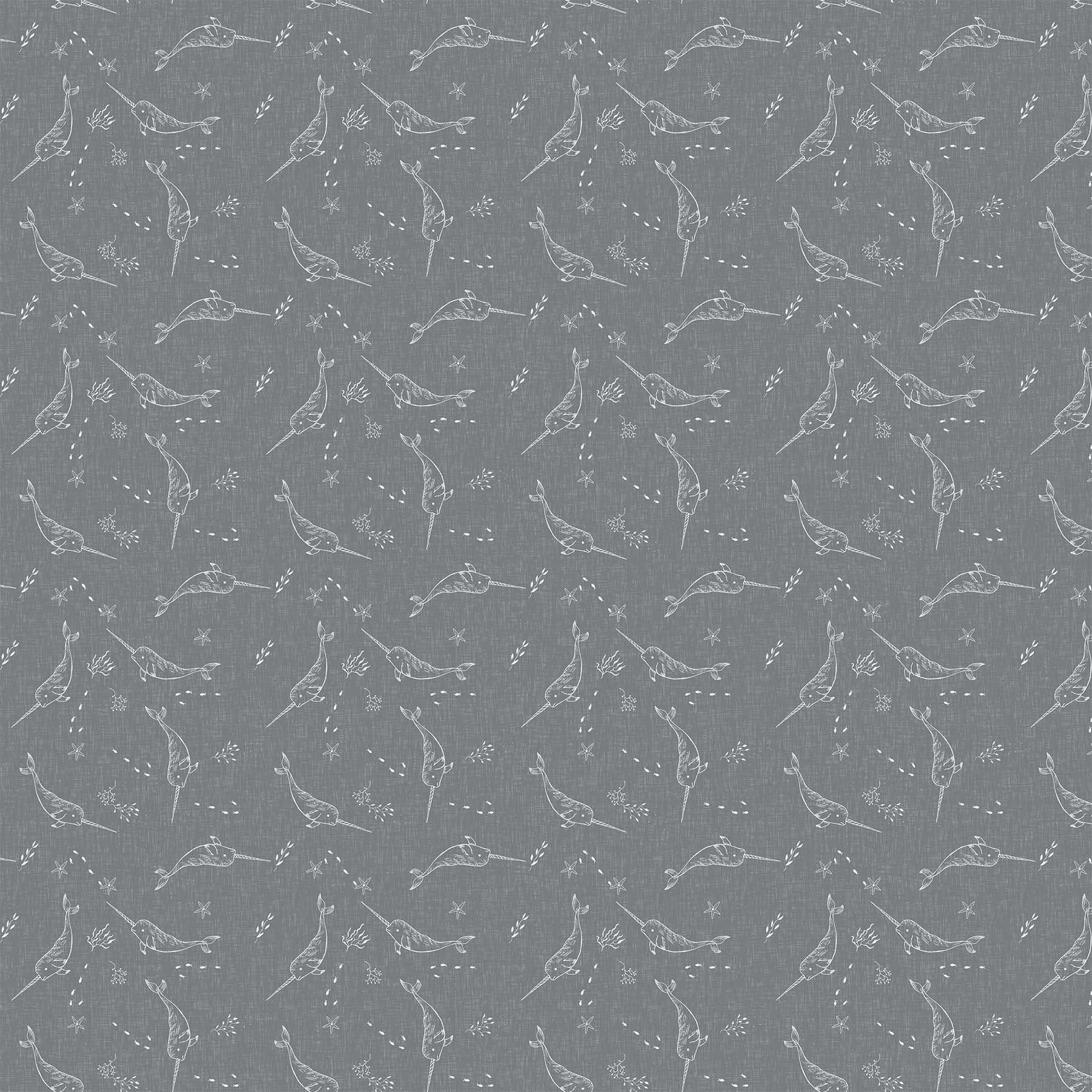 Calm Waters - Narwhal, Grey