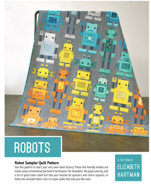 Elizabeth Hartman - Robots quilt kit