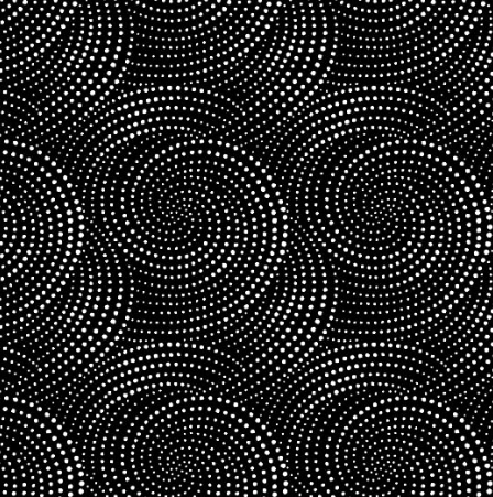 Inked - Dotted Spirals, Black