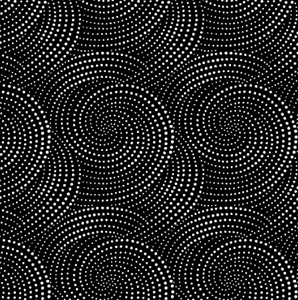 Inked - Dotted Spirals, Black