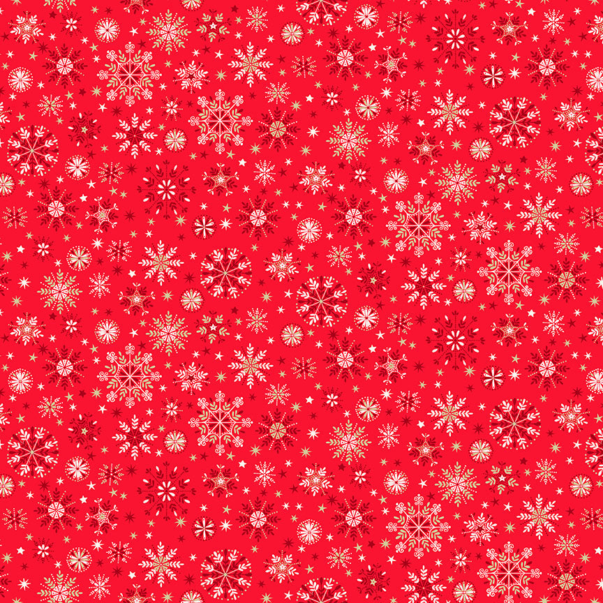 Scandi 2022 - Snowflakes, Red